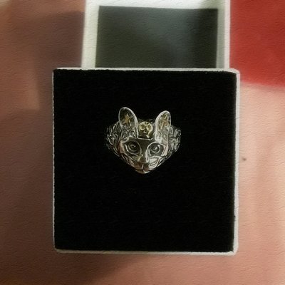 Gothic Cat Ring
