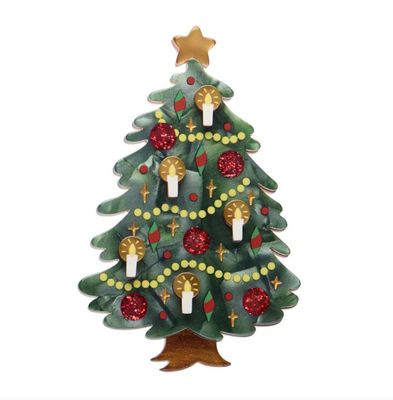 Christmas Tree Centre-Piece Brooch by Erstwilder