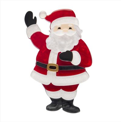 Santa's Surprise  Brooch by Erstwilder