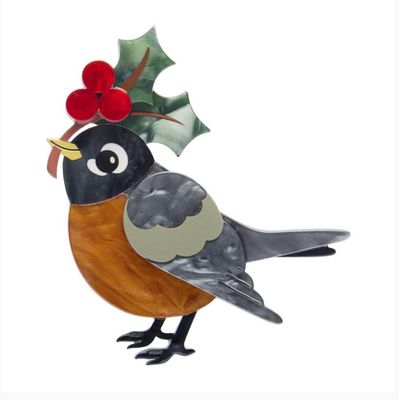 Ruby the Robin Brooch by Erstwilder