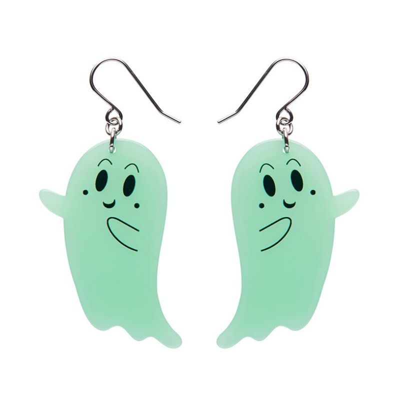 Ghost Drop Earrings (glow in the dark) by Erstwilder