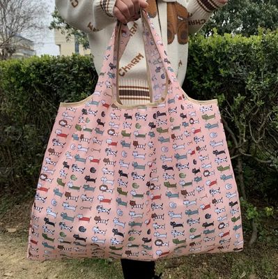 Cat Pattern Large fold up Shopping bag