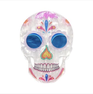 Dia De Los Muertos Brooch by Esrtwilder