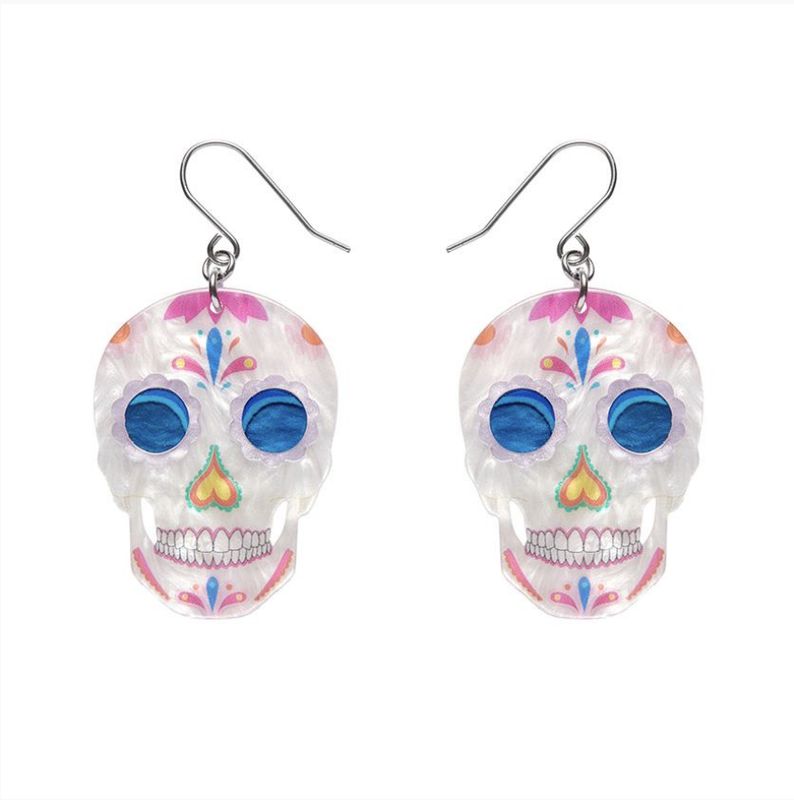 Dia De Los Muertos Drop Earrings by Erstwilder