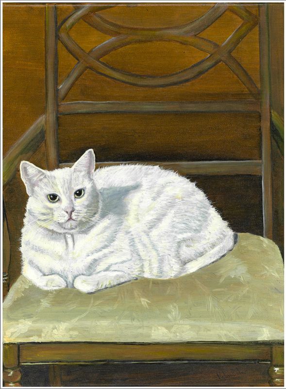 Sugar Cat limited print by Katina Balson