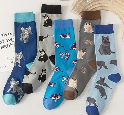 Cartoon Cat Socks