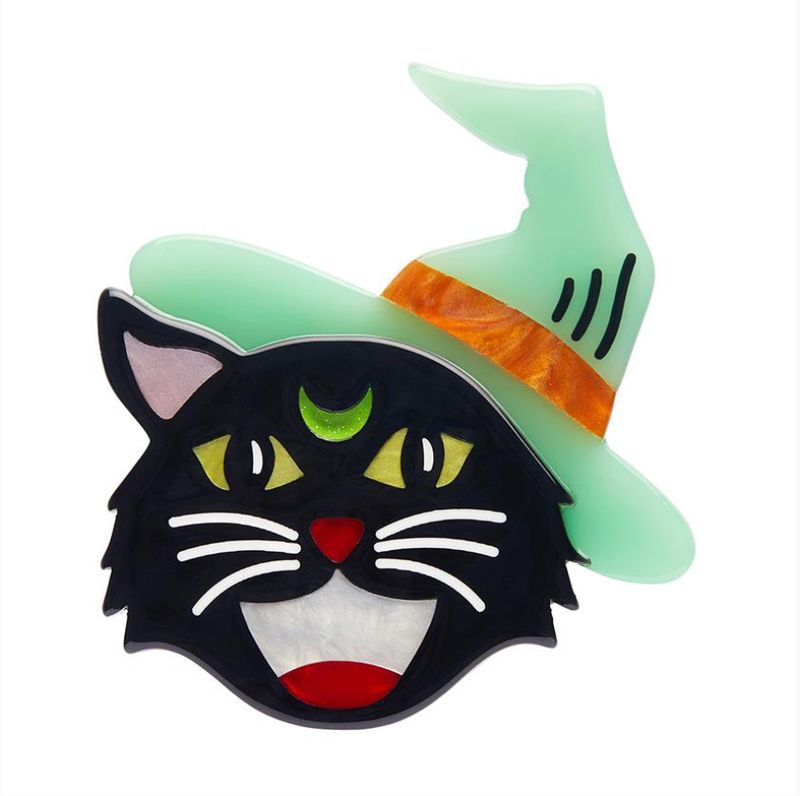 Hex Kitten Brooch by Erstwilder