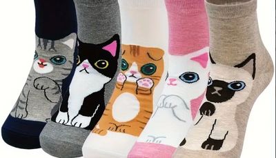 Kitty Ankle Socks