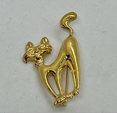 Whimsical Cat Brooch