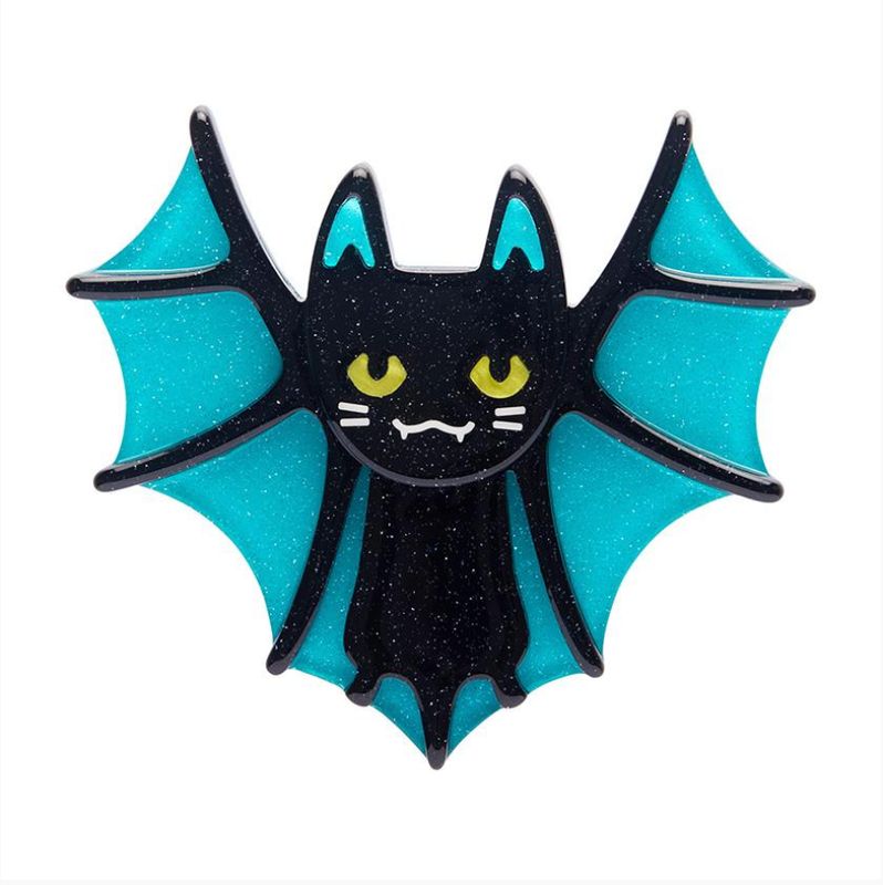 Bat Cat Brooch by Erstwilder