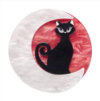 Cara The Halloween Kitty Brooch by Erstwilder