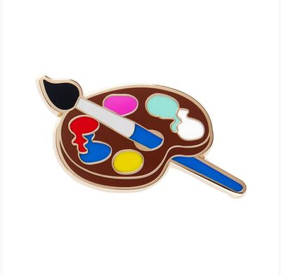In Living Colour enamel pin by Erstwilder
