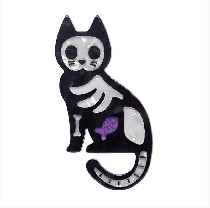 Tabby Tombstone Brooch by Erstwilder