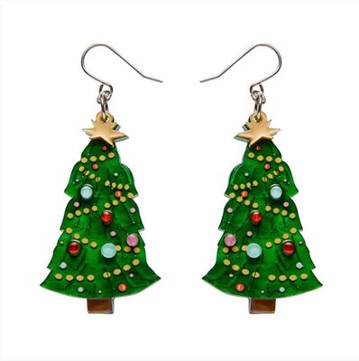 Topped With Tinsel Drop Earrings by Erstwilder