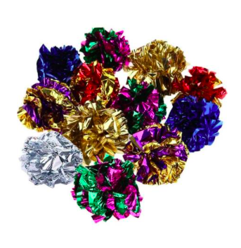 Crinkle Mylar Balls Cat Toys