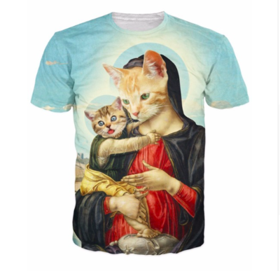 Madonna and Kitten T-Shirt