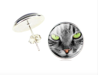 Cat Colours Ear Studs (8 Colours)