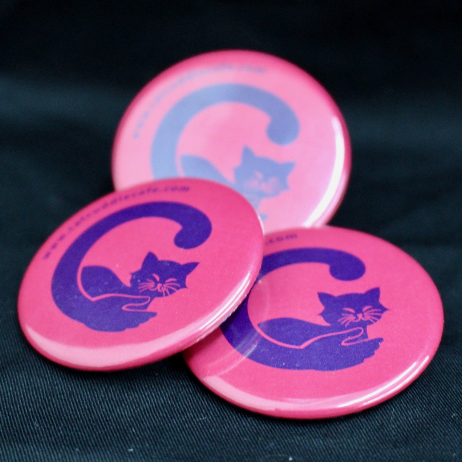Cat Cuddle Café Badges