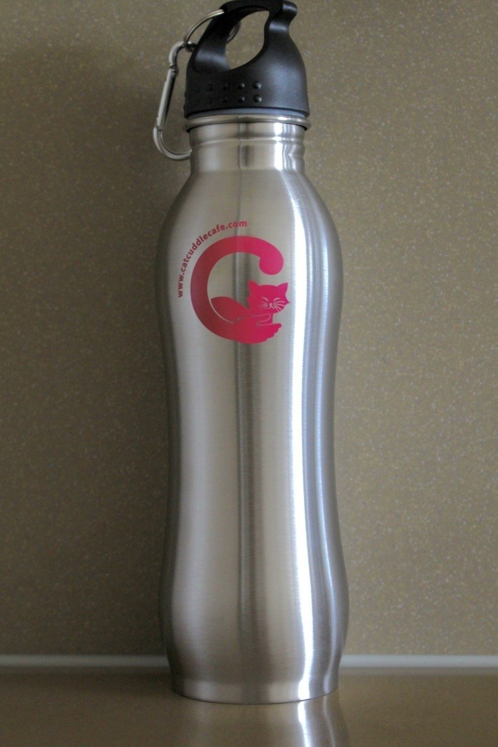 Cat Cuddle Café Water Flask