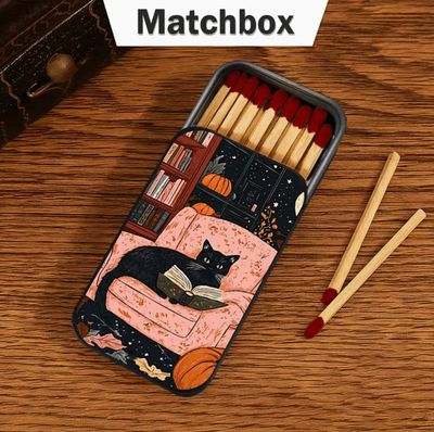Cat Matchbox Tin