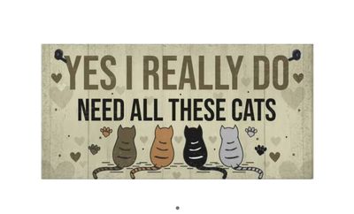 "Yes I Do" cat Sign