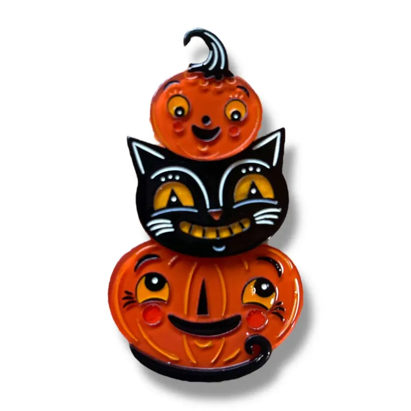 Jolly Jack Pumpkin Stack Brooch