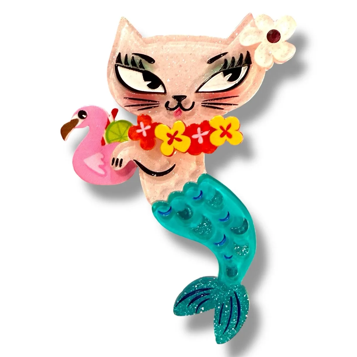 Tiki Merkitty Brooch
