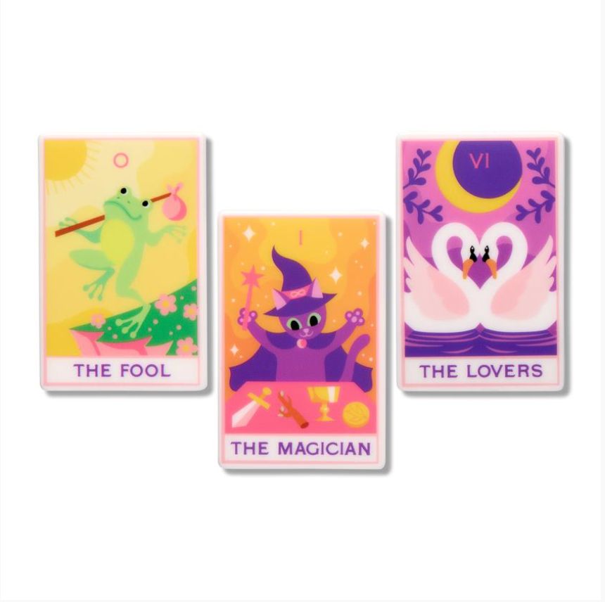 Tarot Simplified Mini set of 3 Brooches by Erstwilder