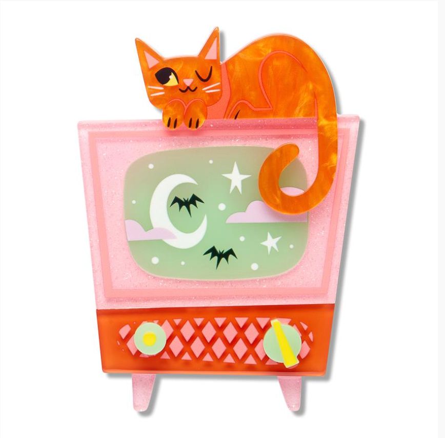 Retro Static Brooch by Erstwilder