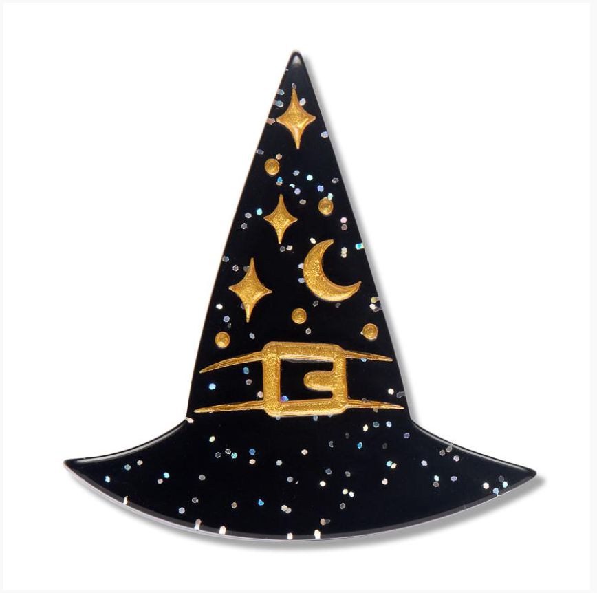 A Witchy Hat Simplified Mini Brooch by Erstwilder