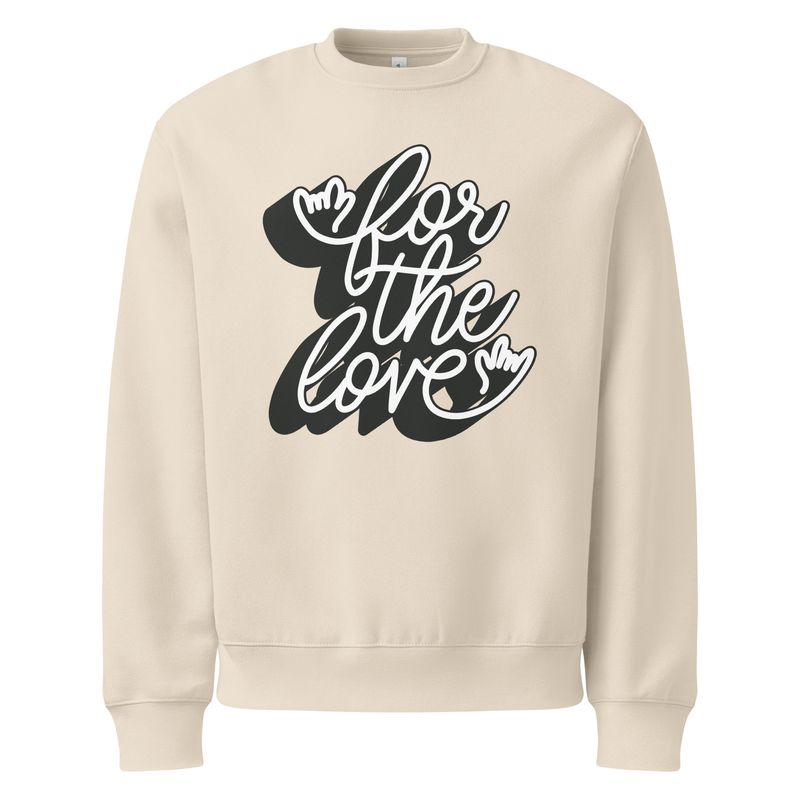 Oversized heavyweight sweatshirt