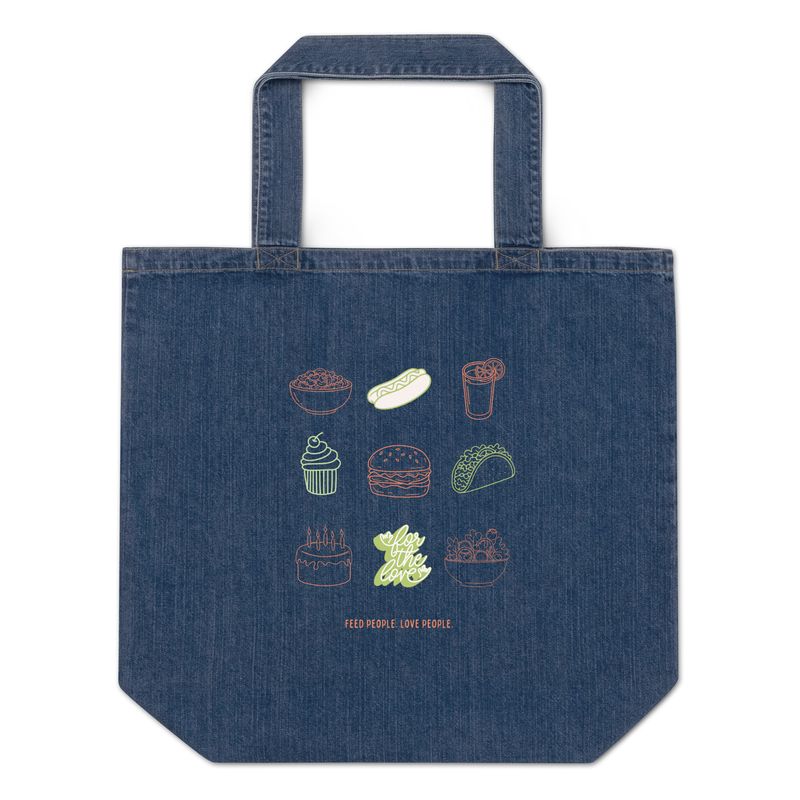 denim tote bag