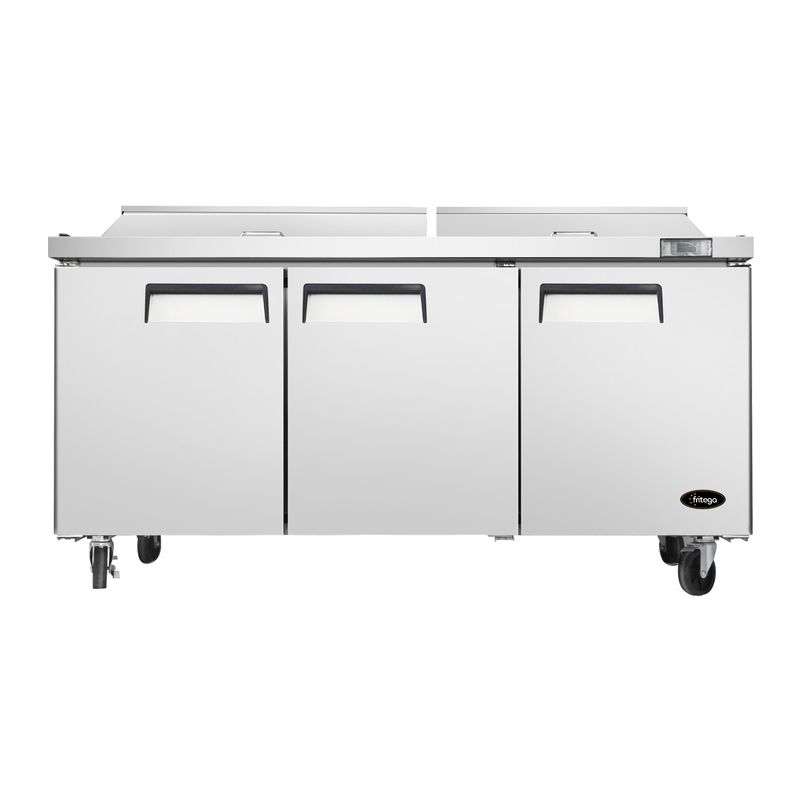 Prep Table 72" 3 Doors - FG72-18-S3