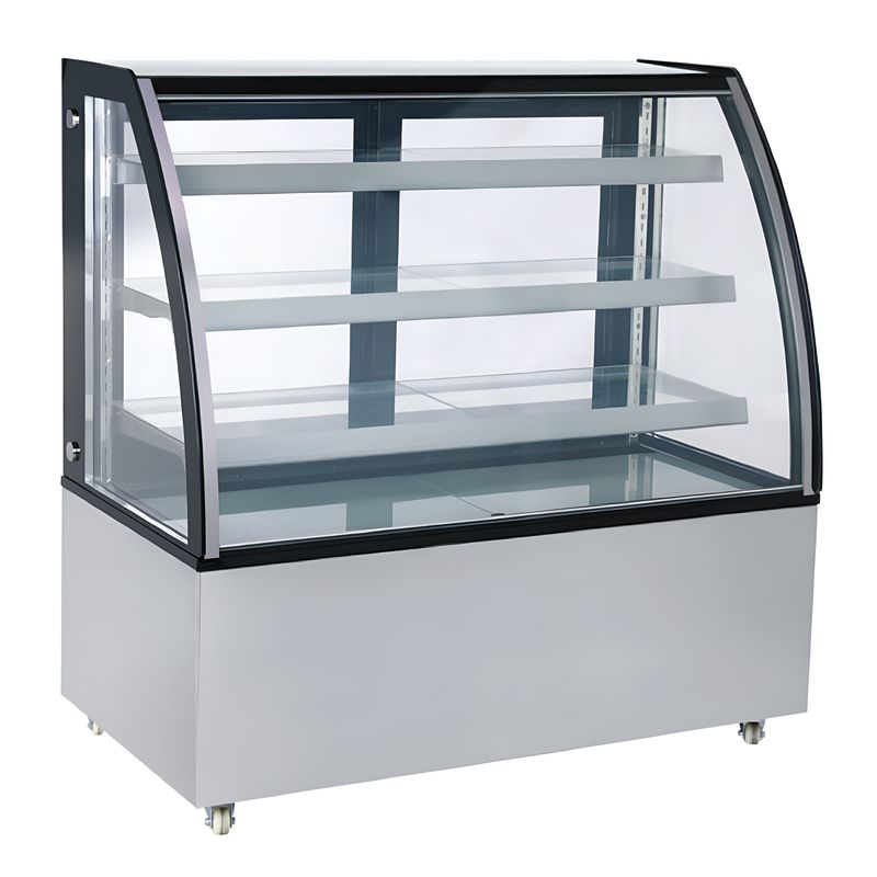48" 3-Shelf Curved Glass Refrigerated Bakery Display Case - FG-371Y
