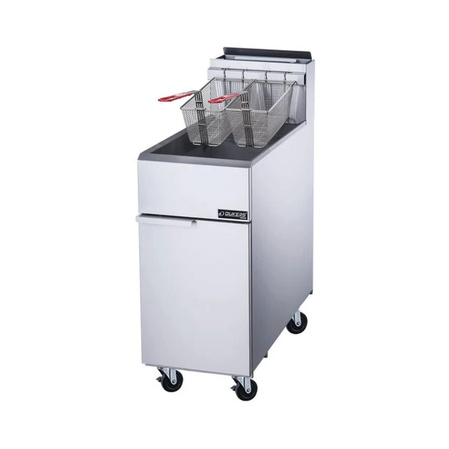 DCF4-NG Natural Gas Commercial Floor Deep Fryer with 4 Tubes Burners 50 Lb 120,000 BTU
