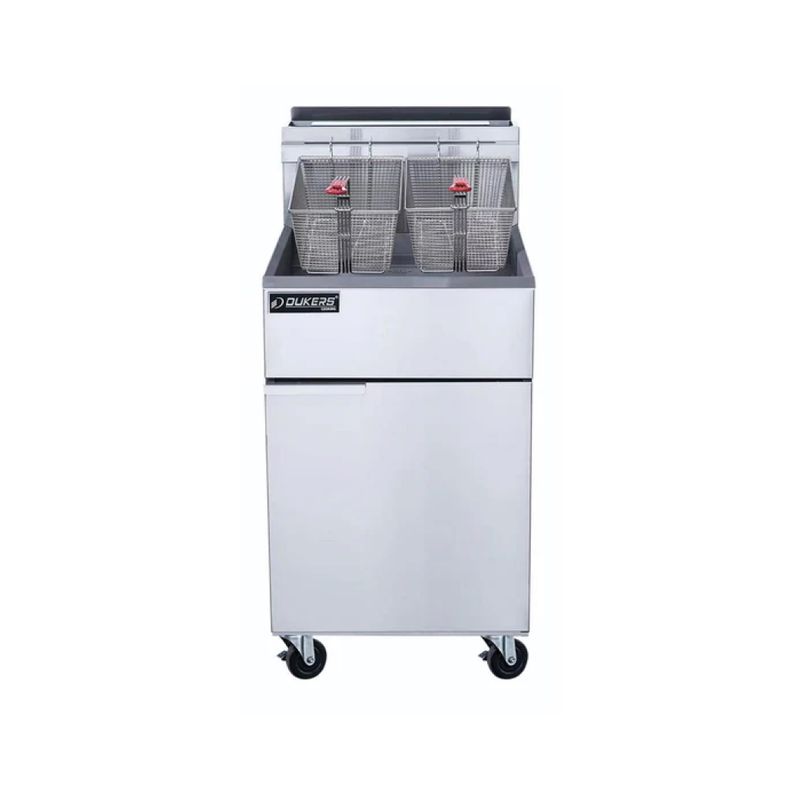 DCF5-LPG Liquid Propane Gas Commercial Floor Deep Fryer with 5 Tubes Burners 70 Lb 150,000 BTU