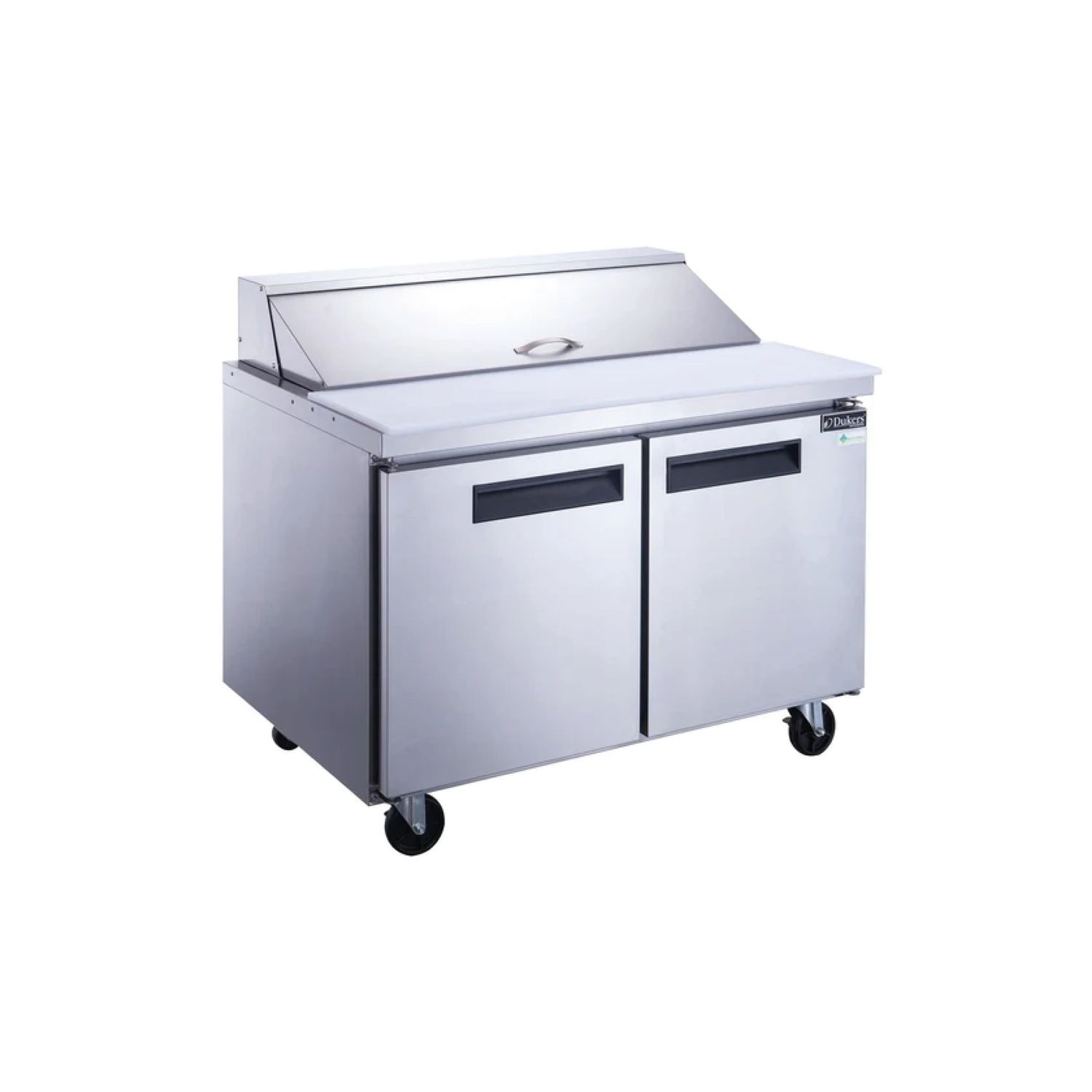DSP48-12-S2 2-Door Commercial Food Prep Table Refrigerator in Stainless Steel
