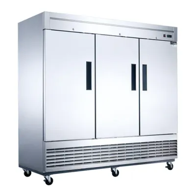 D83F 3-Door Commercial Freezer in Stainless Steel
