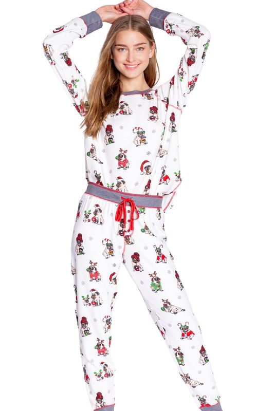 Merry Puggin Christmas Jammie Set