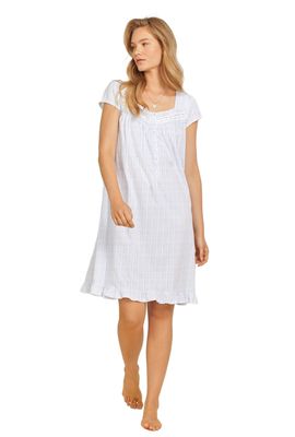 Forget Me Not Striped Cotton Nightshirt
