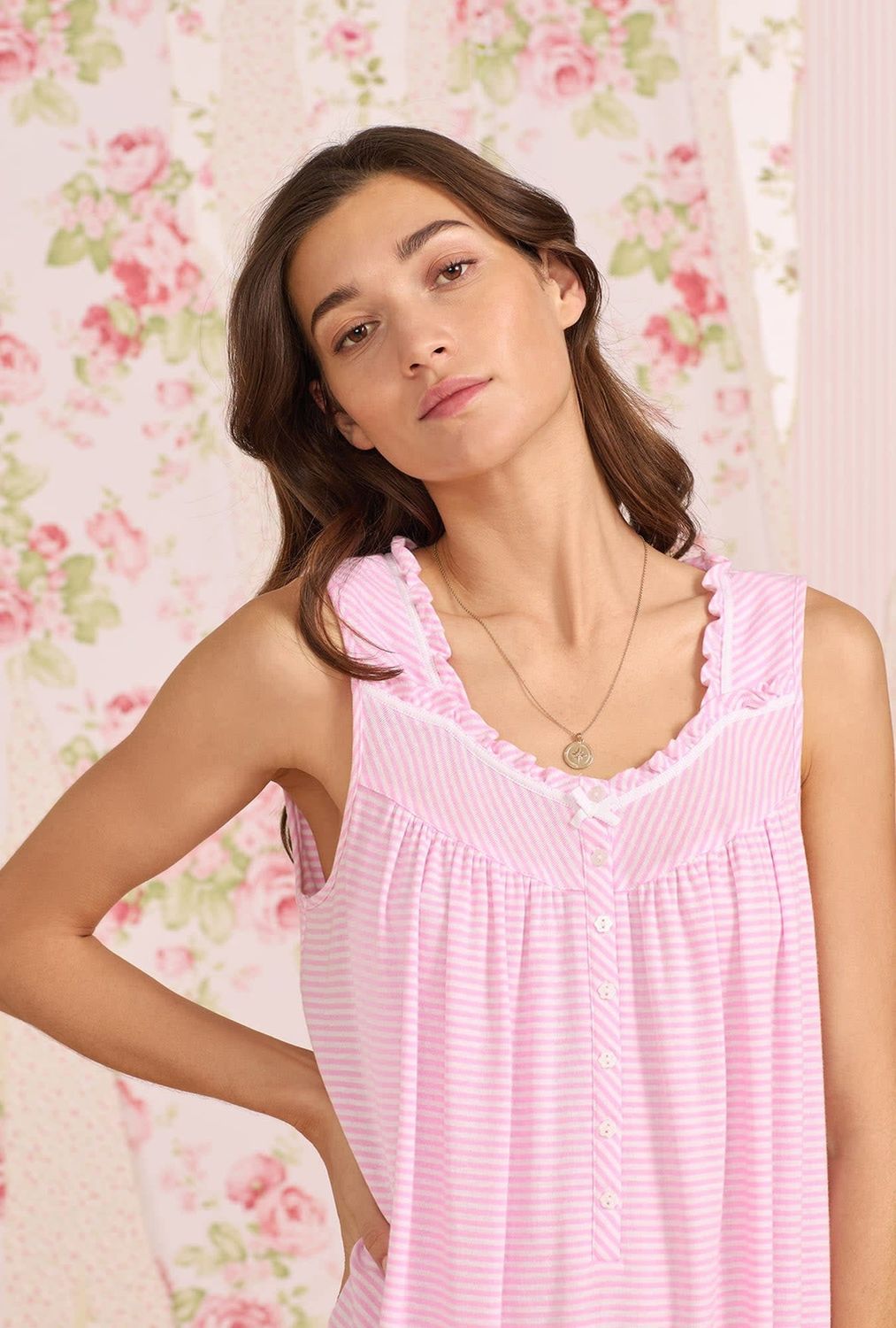 Candy Striper Cotton Chemise