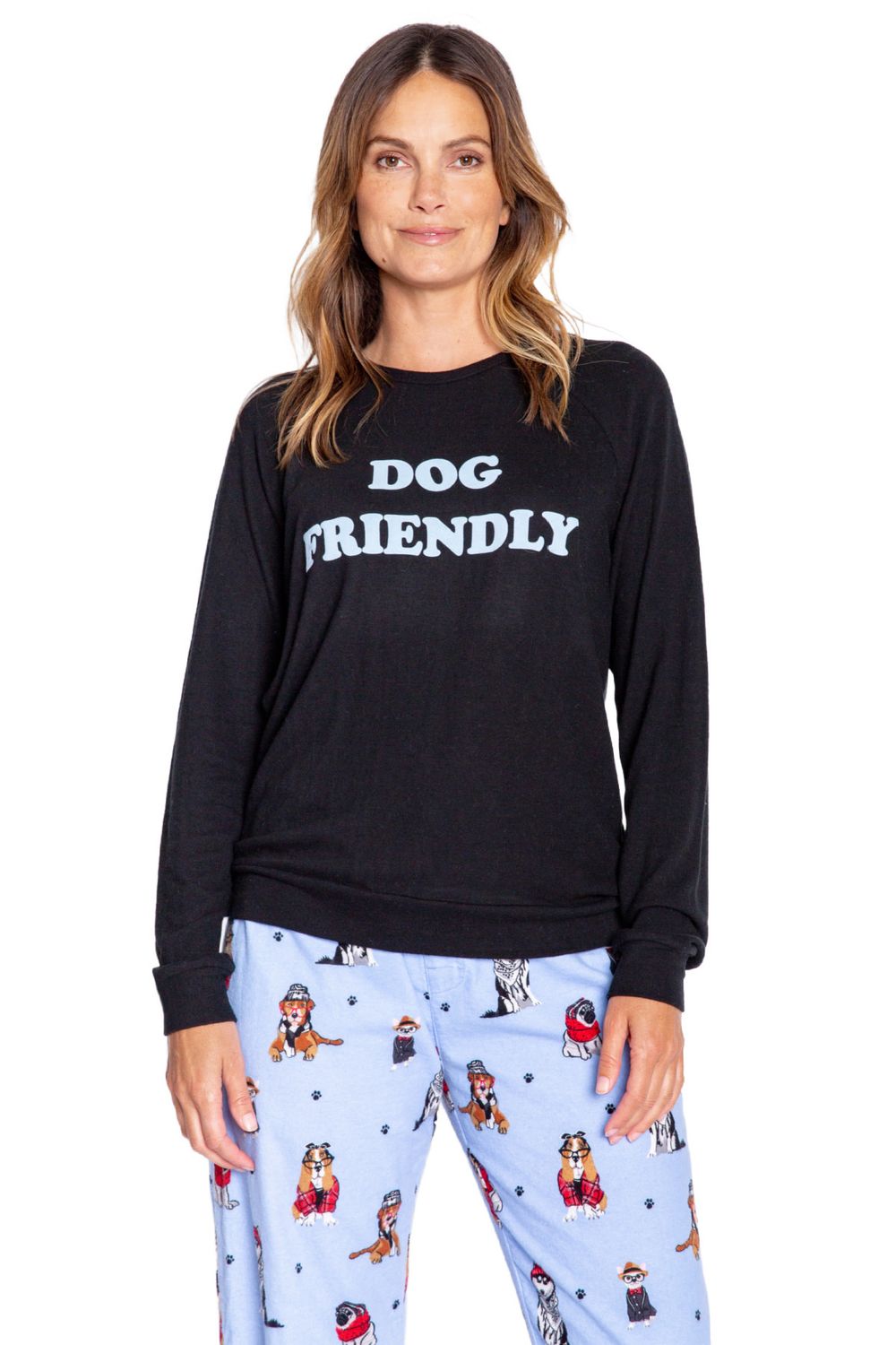 Hipster Dog Flannel Lounge Set