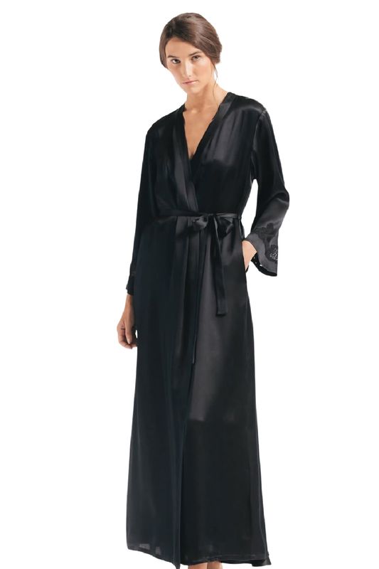 NKiMode Long Silk Morgan Robe