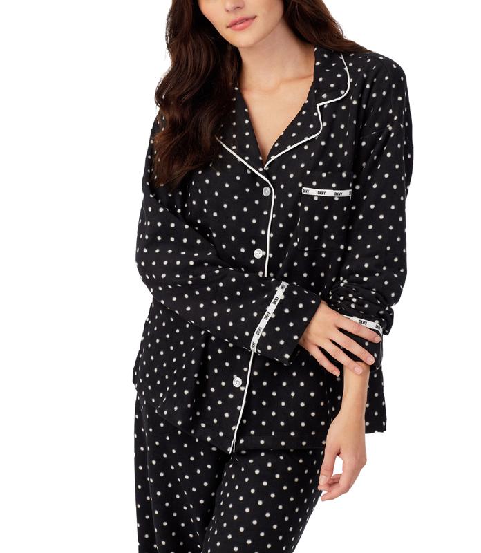 Velour Dots Fleece PJ Set