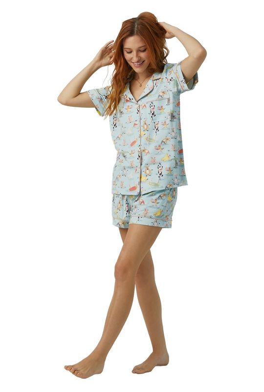 Barnyard Retreat Organic Cotton Shorty Set
