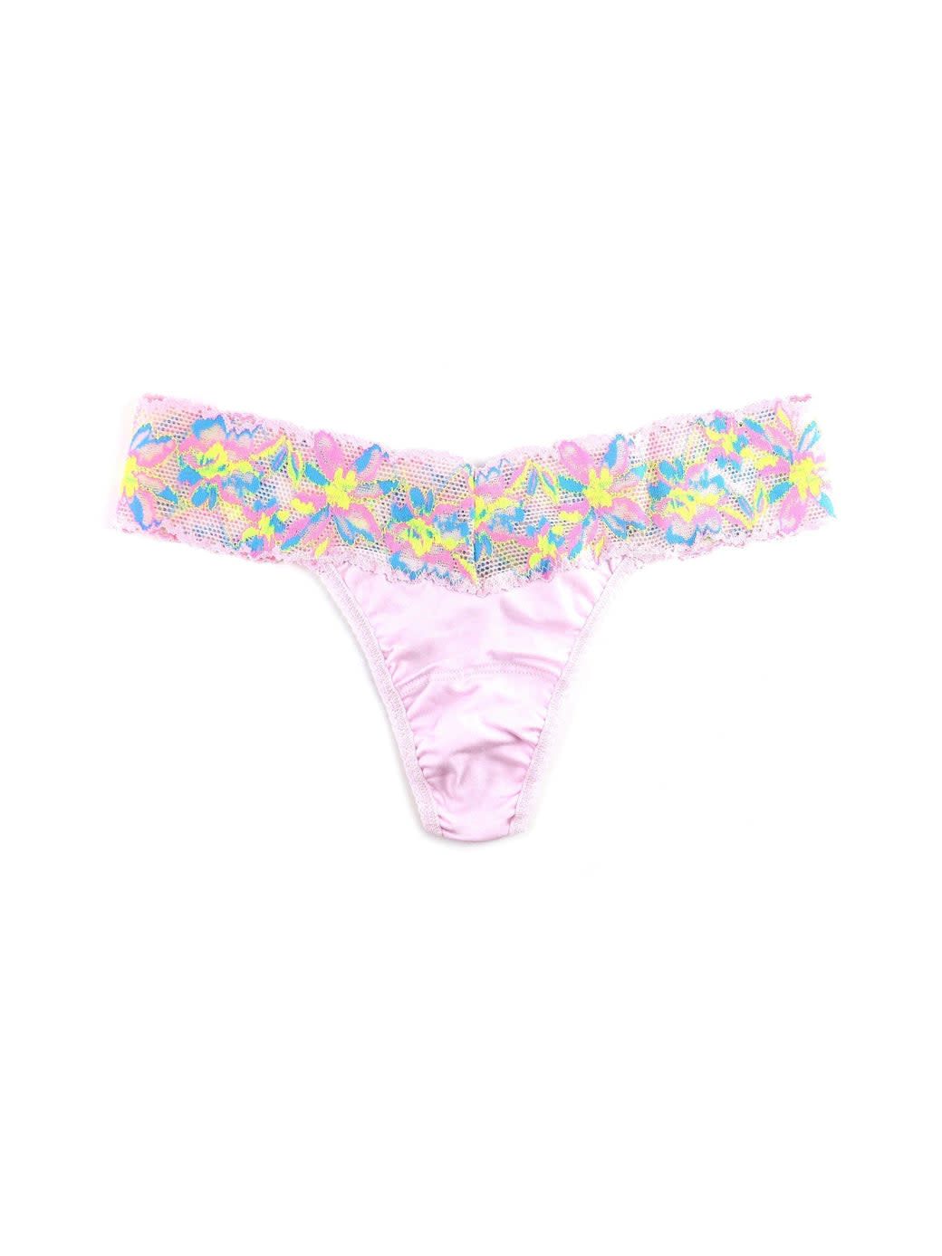 Supima Cotton Neon Lights Pink O/S Thong