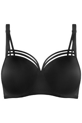 Dame de Paris Balcony, Color: BLACK, Size: 34D