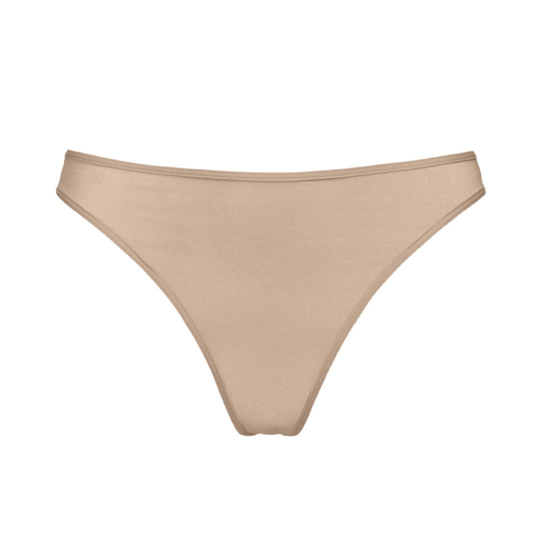 Space Odyssey Thong, COLOUR: GLOSSY CAMEL, SIZE: SMALL