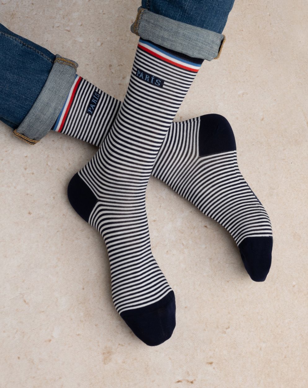 Paris Stripe  Socks