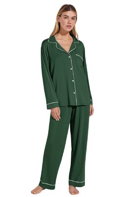 Gisele TENCEL Modal L/S FOREST GREEN PJ Set